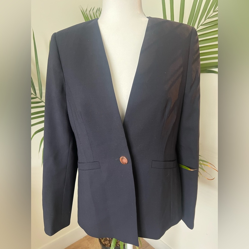 Ted Baker Navy Single-Button Blazer